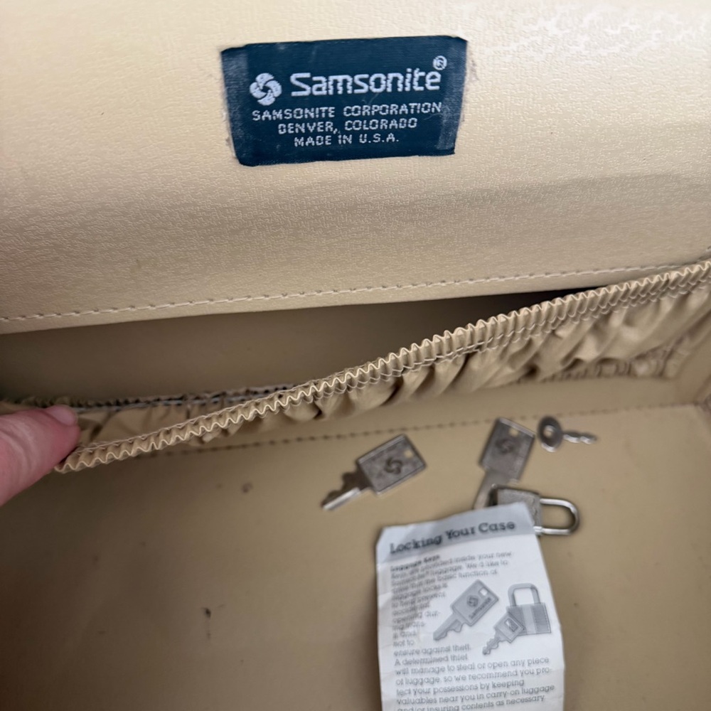 Samsonite Vintage Profile II Train Case Gray Luggage - Picture 4 of 9